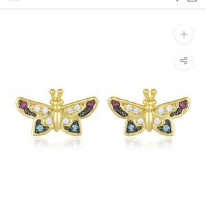 Melinda Maria butterfly stud earrings -brand new never worn, original packaging